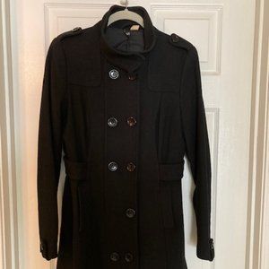 Black Winter Peacoat